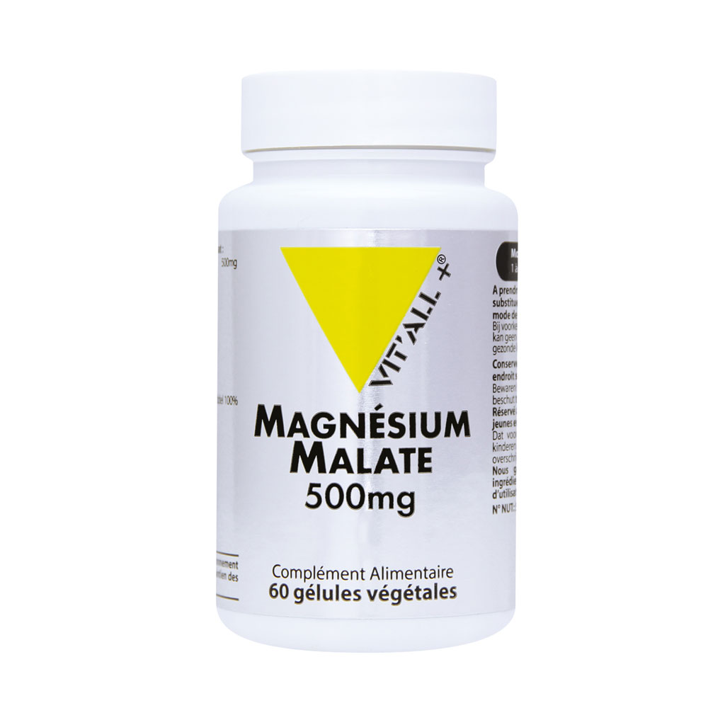 Vit'All+ Magnesium malate 500 mg 60 capsules
