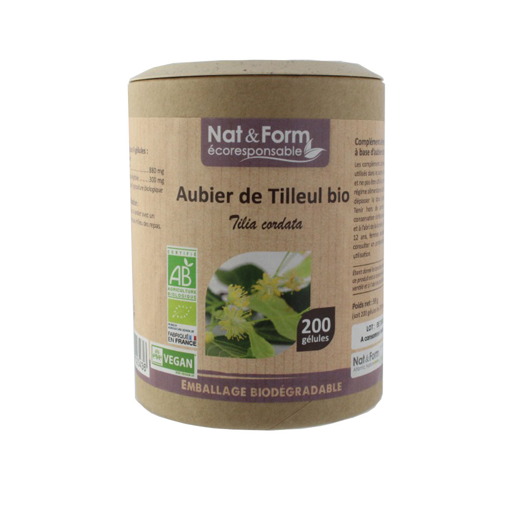 Nat&Form Organic Sapwood Lime 200 Capsules Nat&form x 200 Gélules