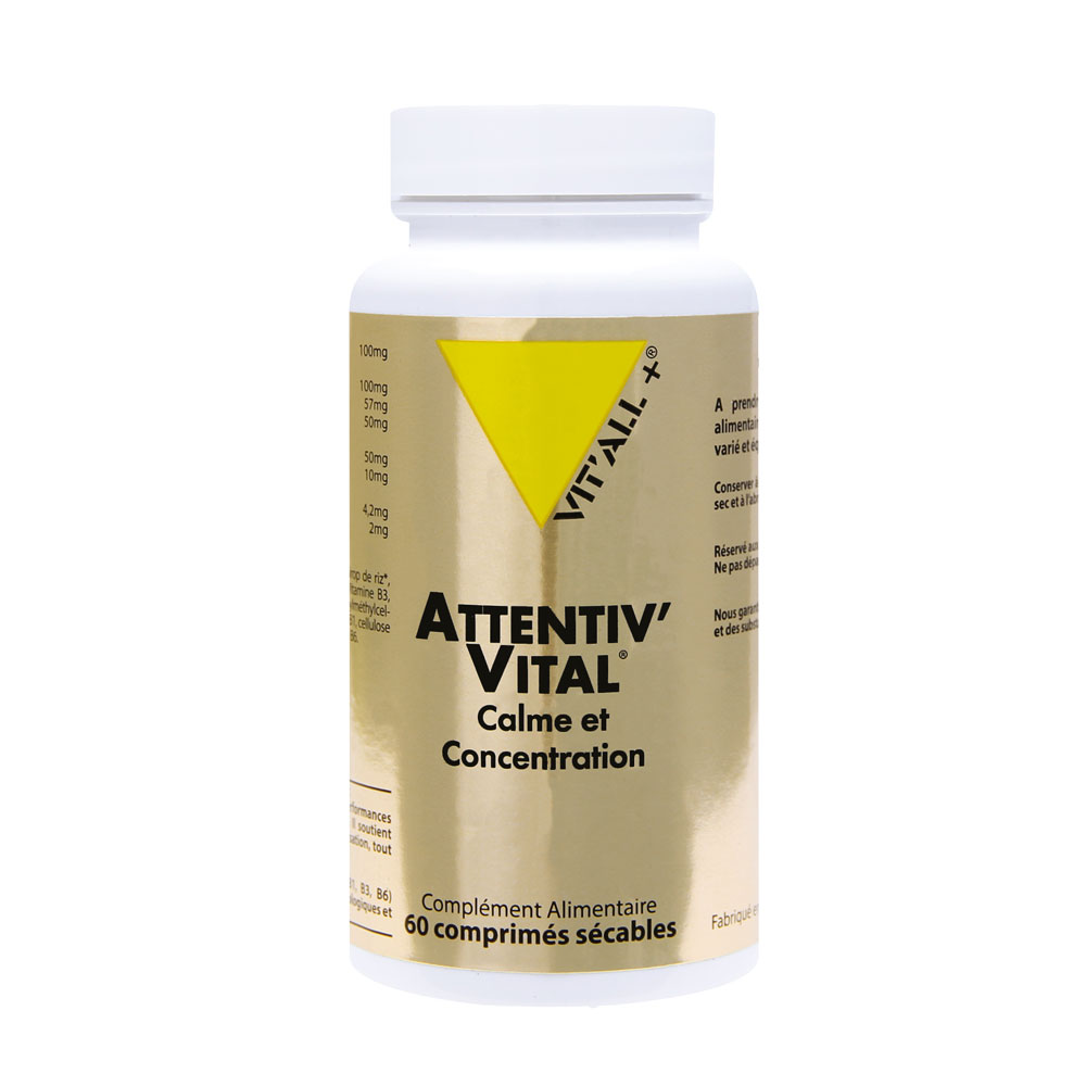 Vit'All+ Attentiv' Vital Calm and Concentration 60 tablets