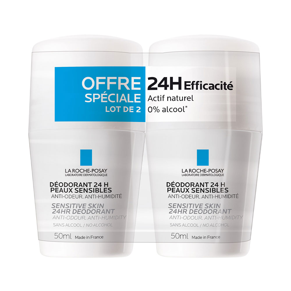 La Roche-Posay Physiological deodorants Deodorant Physiological Deodorant 24h Roll-on 2x50ml