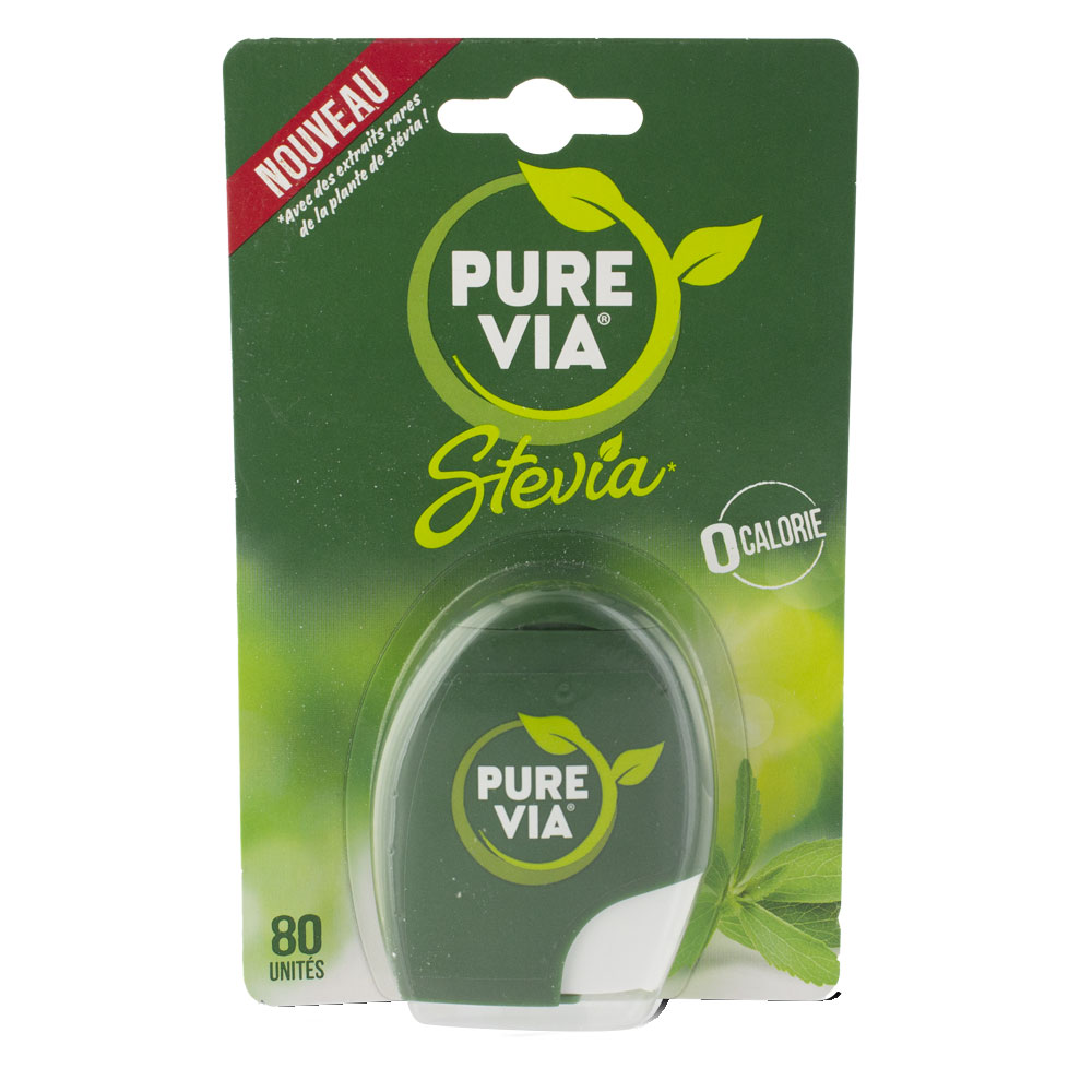 Pure Via Stevia Dispenser 80 Tablets