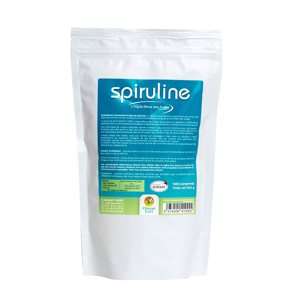 Flamant Vert Spirulina x 1000 tablets