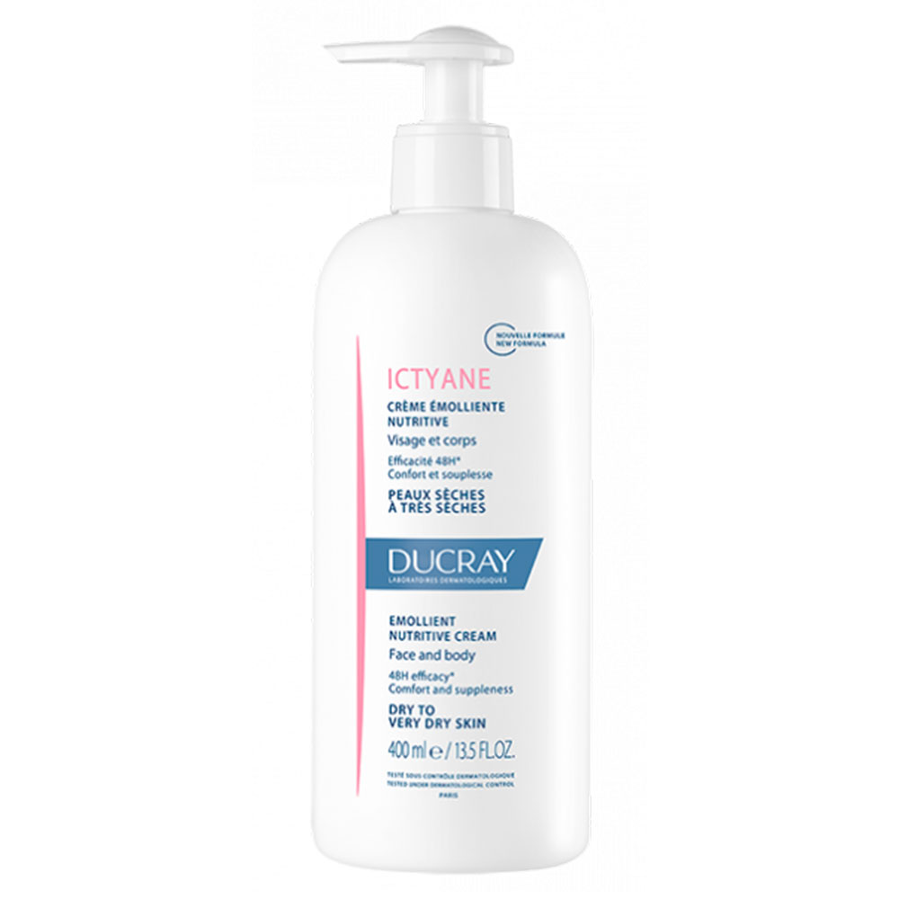 Ducray Ictyane Emollient Nutritive Cream Dry To Very Dry Skins 400ml