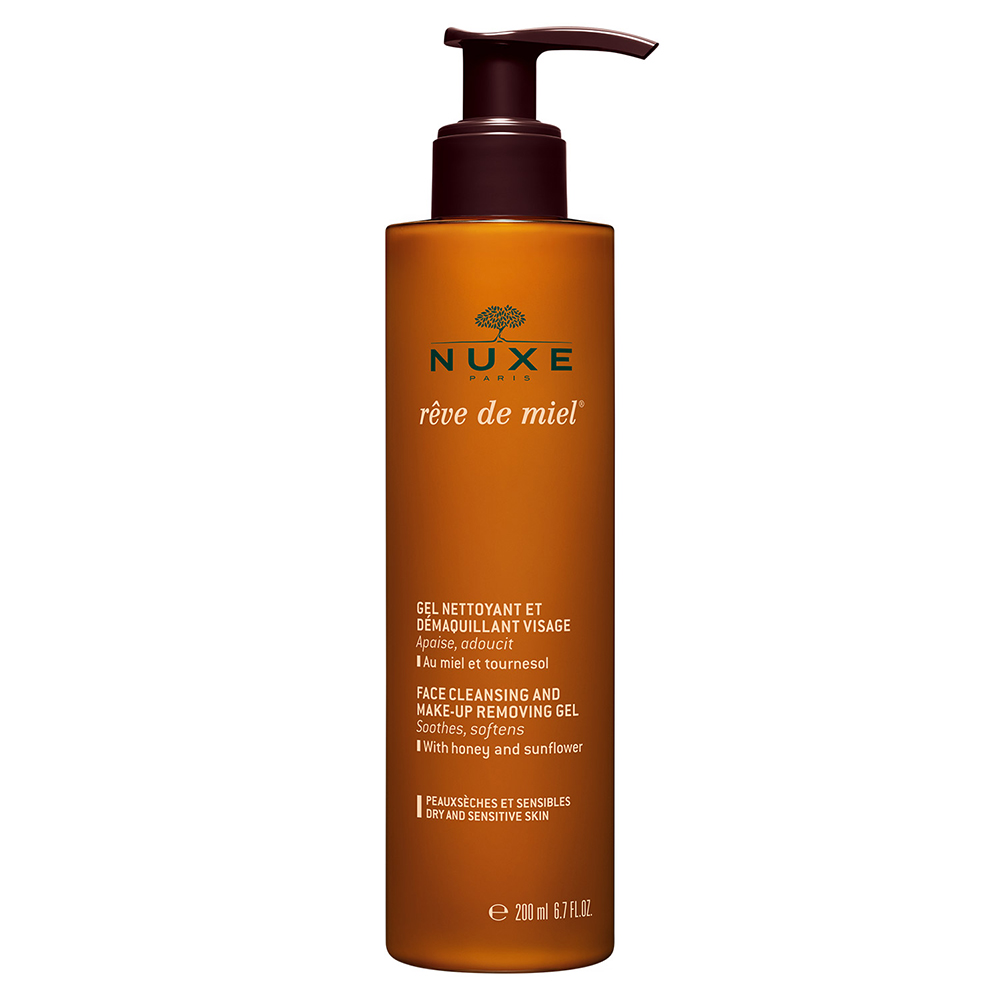 Nuxe Reve De Miel Foaming cleansing and make-up remover gel for dry and sensitive skin 200 ml