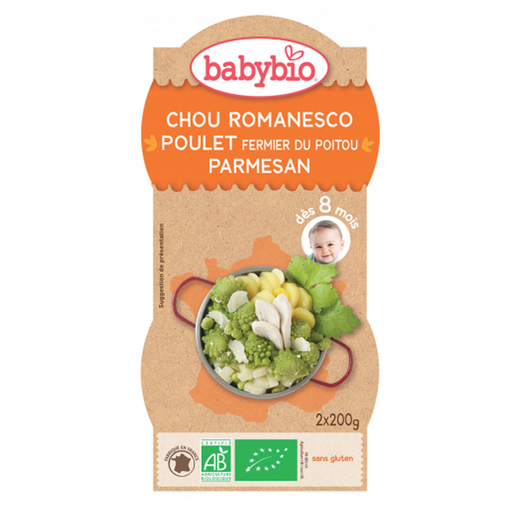 Babybio Menu Du Jour Day Dish From 8 Months 2x200g