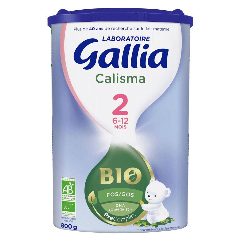 Gallia Calisma Organic follow-on milk powder 2 suitable from 6 to 12 months 800 g