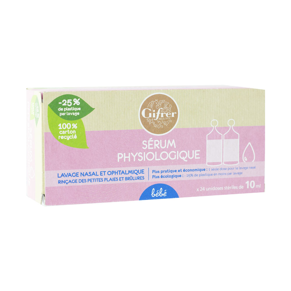 Gifrer Physiologica Physiological Serum 24x10ml Baby 240ml