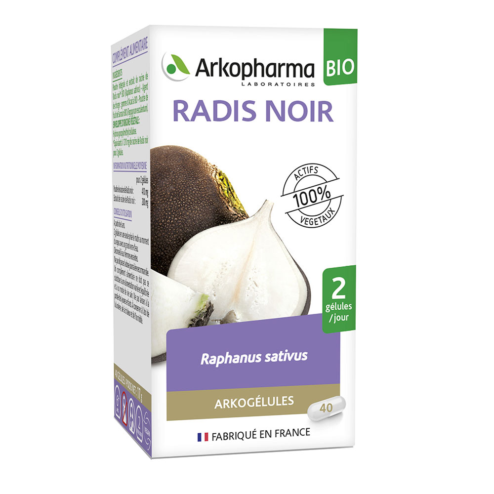 Arkopharma Arkocapsules Arkogelules Black Horse Radish 45 Capsules