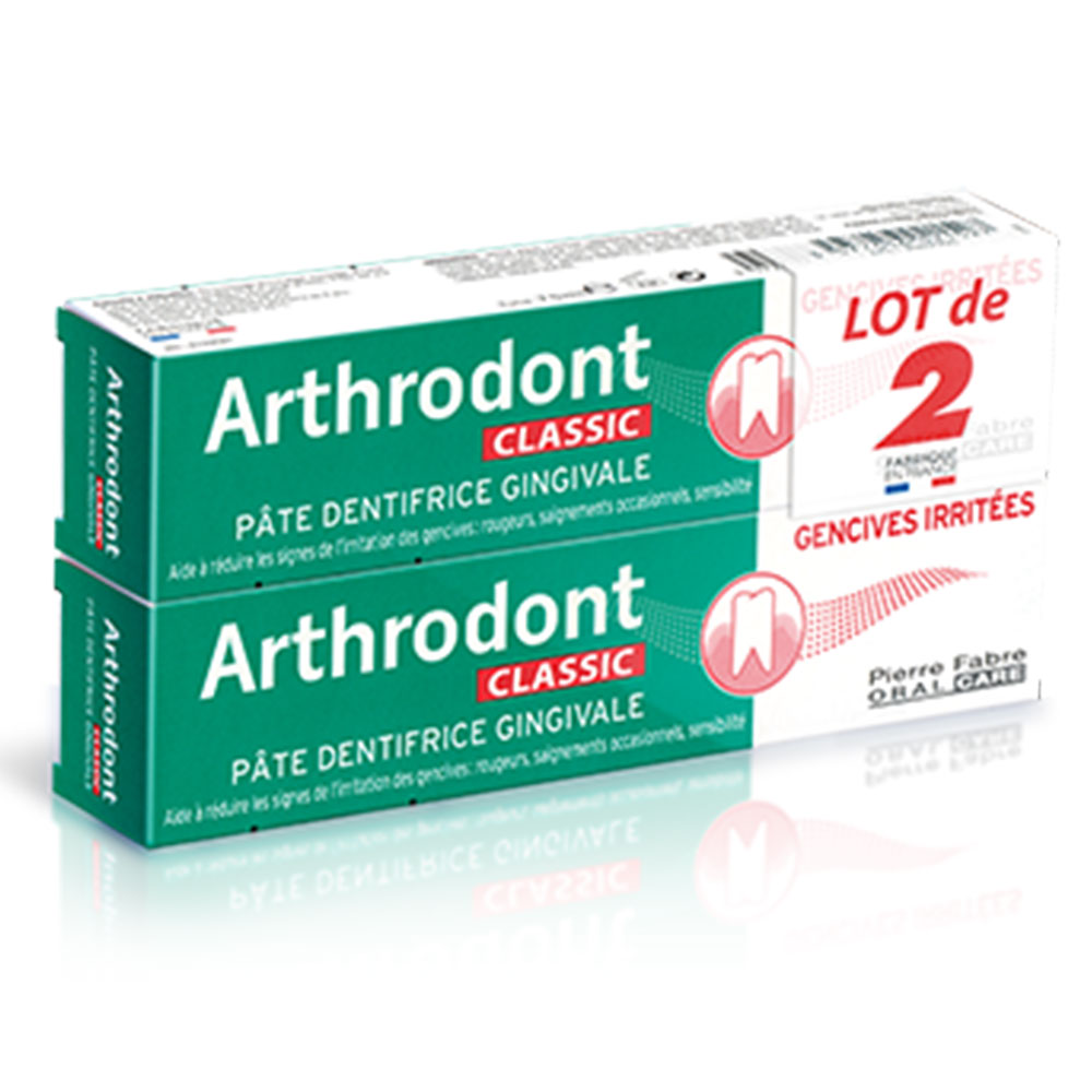 Arthrodont Soothing toothpaste classic for irritated gums 2 x 75 ml