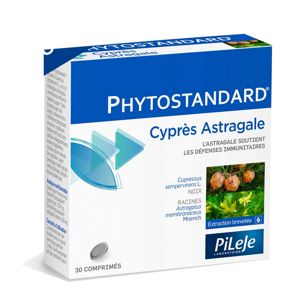 Pileje Phytostandard Cypress and Astragalus 30 tablets