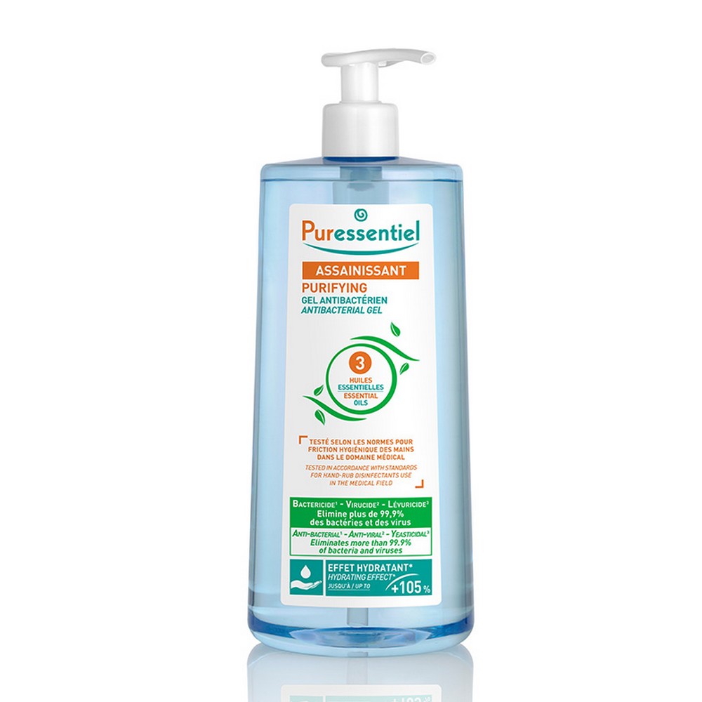 Puressentiel Essential Oils Cleansing antibacterial hand gel with 3 essential oils 975ml