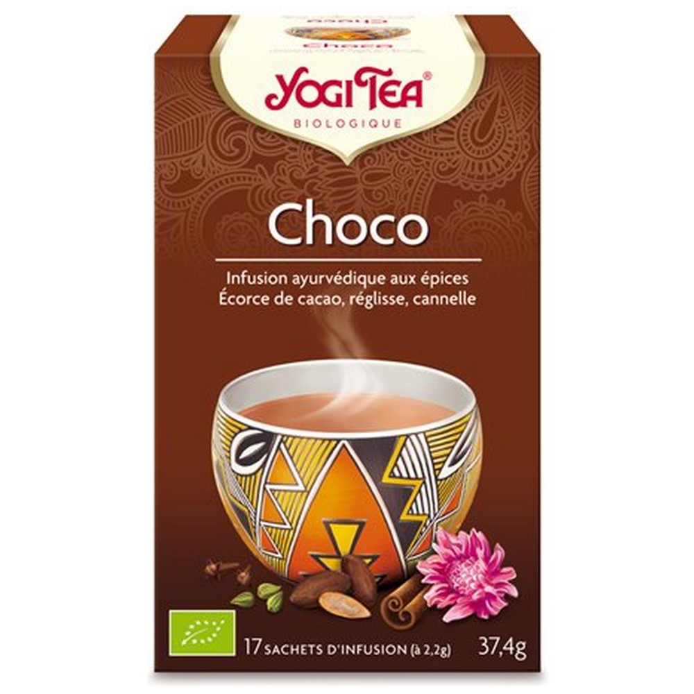 Yogi Tea Choco Ayurvedic Herbal Teas 17 Sachets