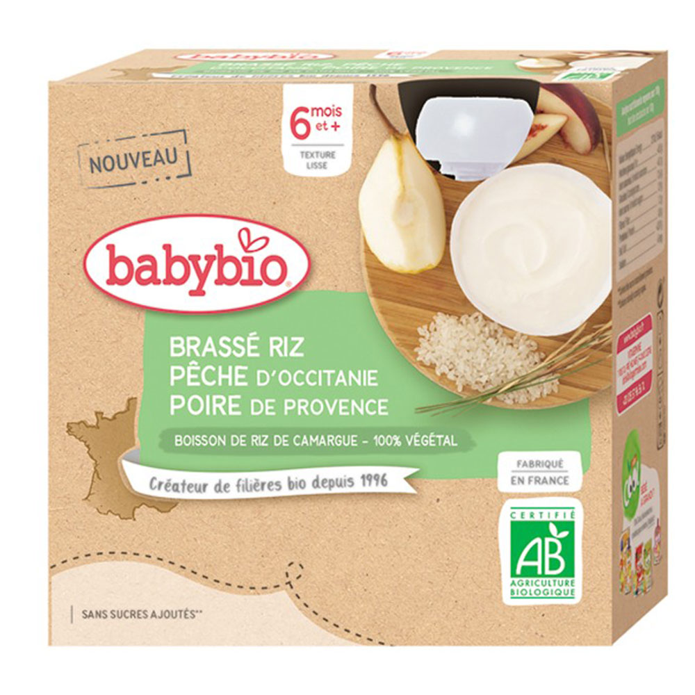 Babybio Brewed Organic Gourds From 6 months 4x85g