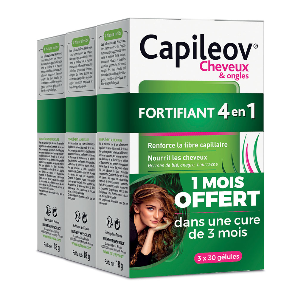 Nutreov Capileov 4-in-1 Hair strengthener 3x30 capsules