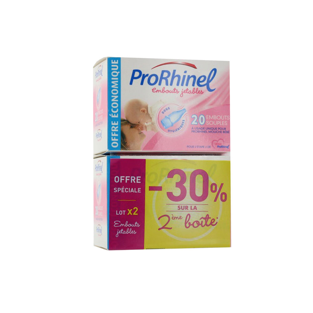 Prorhinel Disposable Flexible Nosepieces Soft and hygienic 2x20