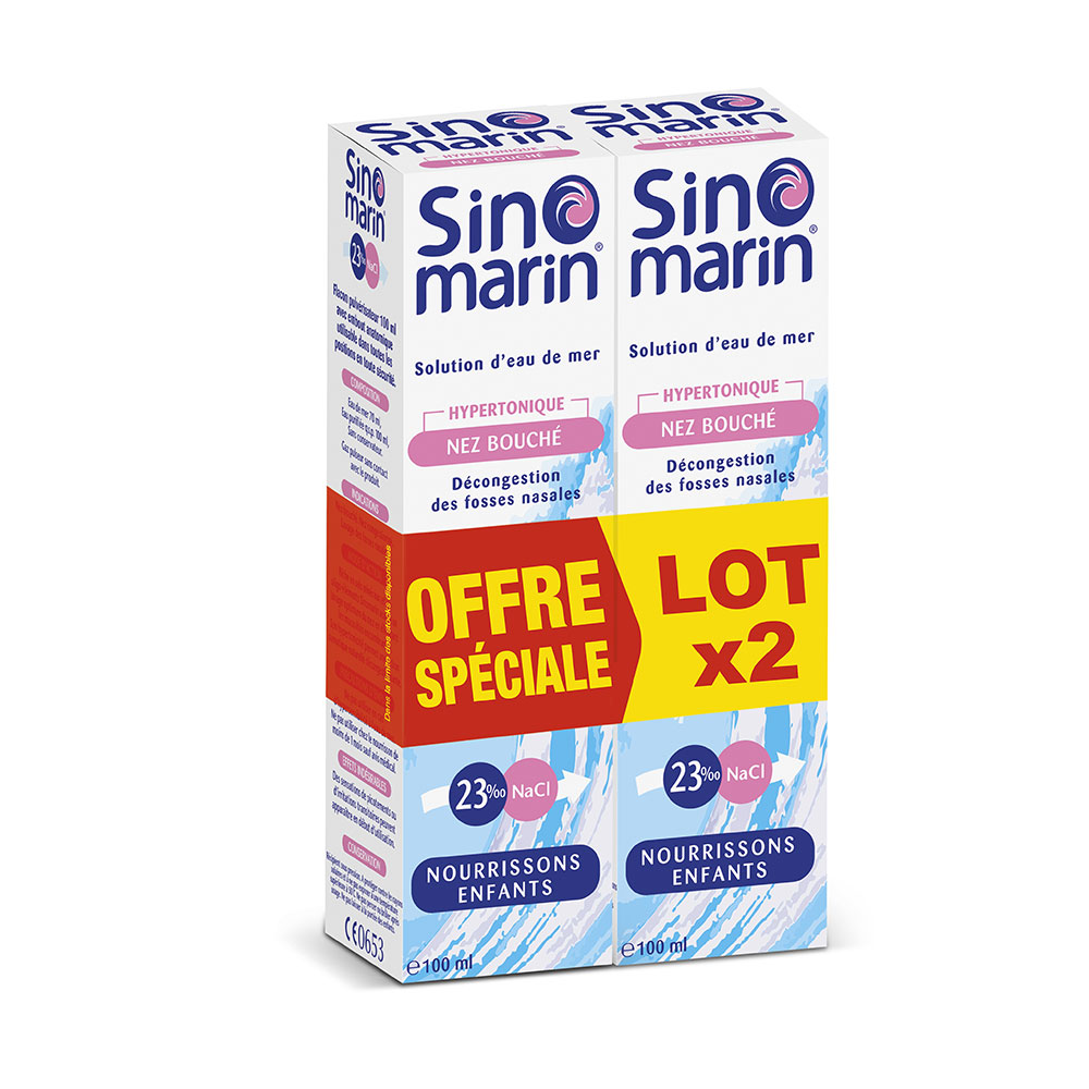 Gifrer Sinomarin Hypertonic Nose Spray For Children for Children 2x100ml