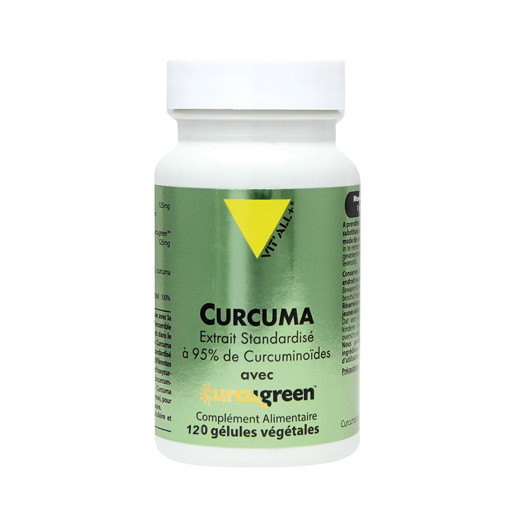Vit'All+ Standardised Turmeric Extract 95% Curcuminoids Standardised extract with 95% curcuminoids 120 capsules
