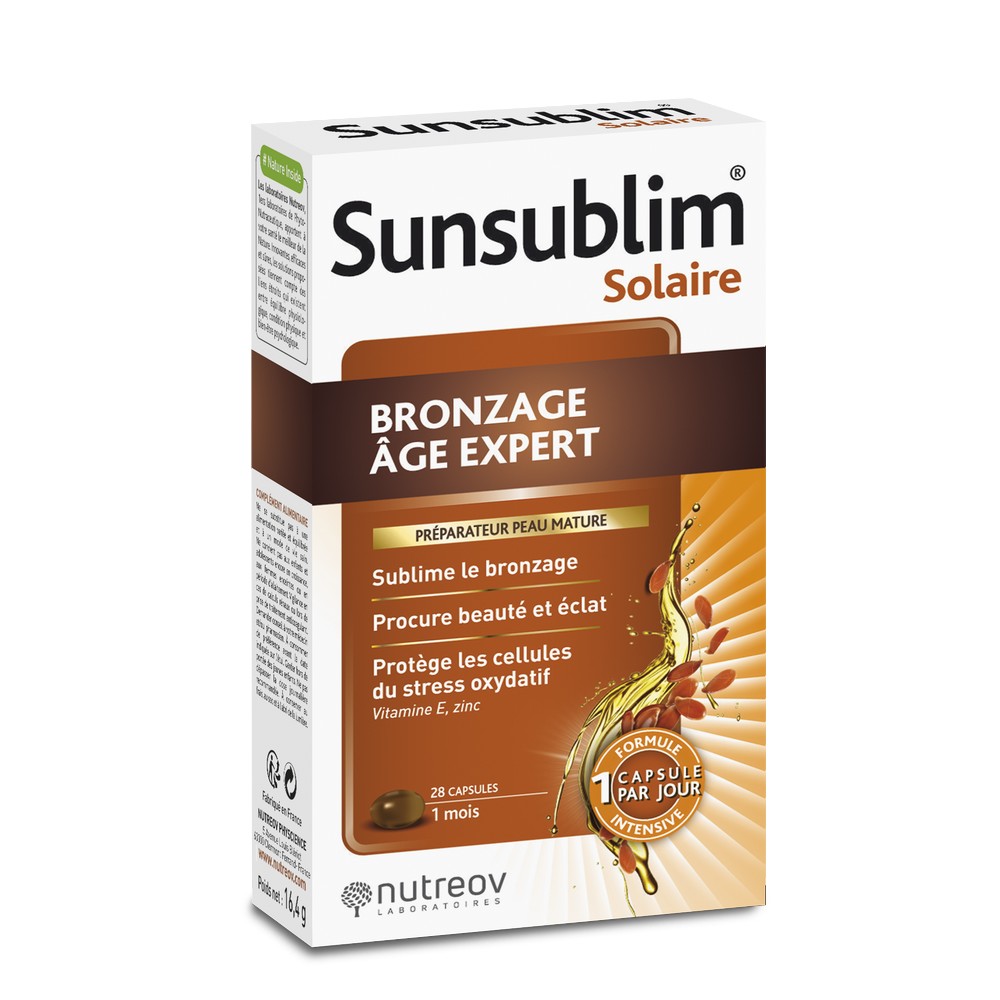 Nutreov Sunsublim Expert Age Tan Mature Skin Conditioner 28 capsules