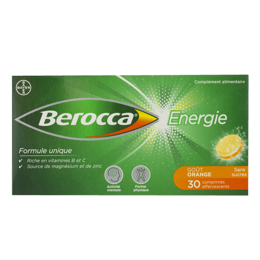 Bayer Berocca orange energy 30 effervescent tablets