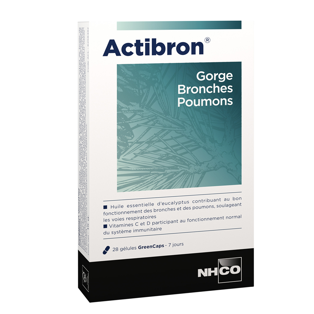 Nhco Nutrition Inspiria Actibron Gorge Bronches Poumons 28 capsules