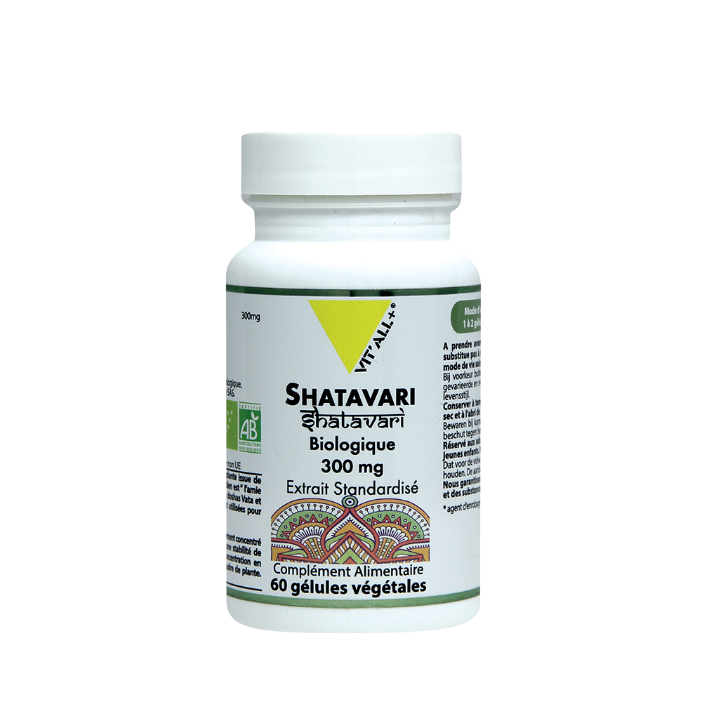 Vit'All+ Organic Shatavari 300mg Standardised Extract 60 capsules