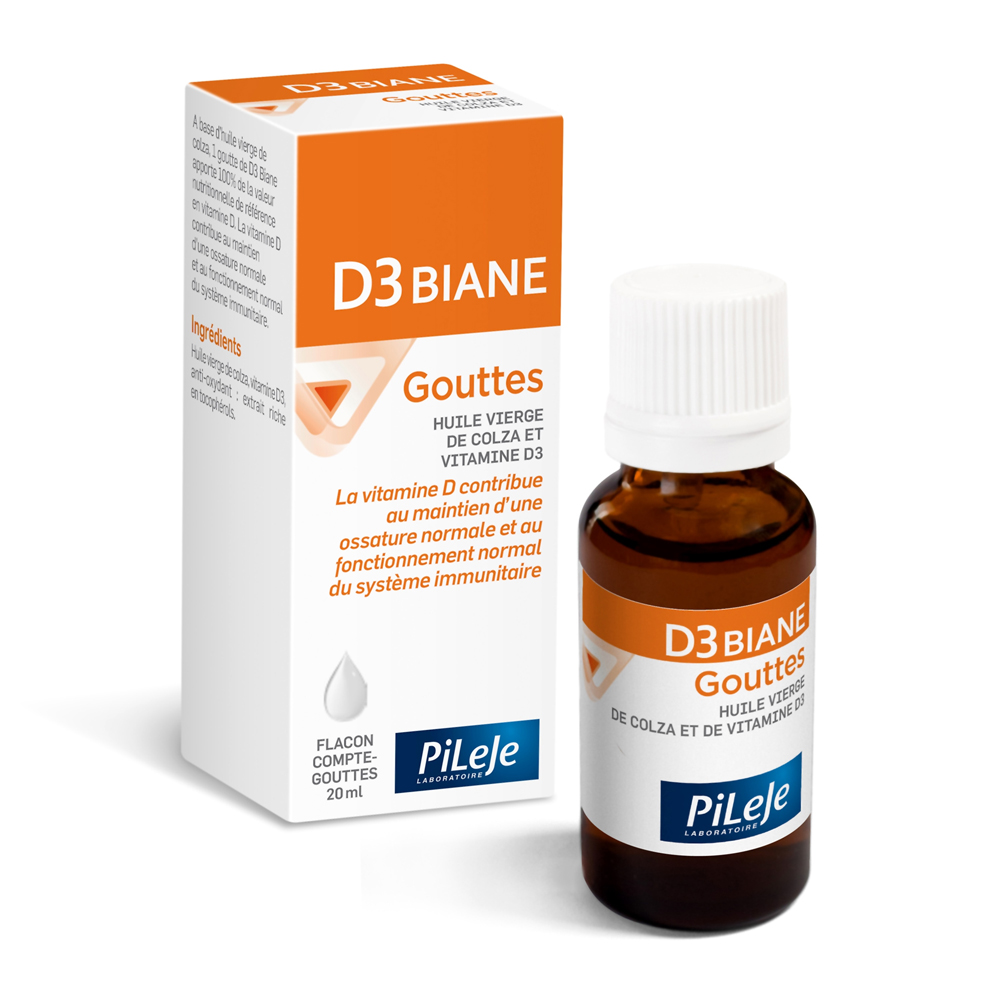 Pileje D3 Biane Vitamin D3 Drops 20 ml