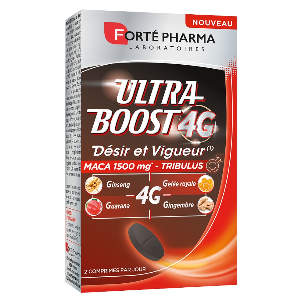 Forté Pharma Ultra Boost 4G Natural Desire and Vigor Booster with Maca and Tribulus 30 tablets