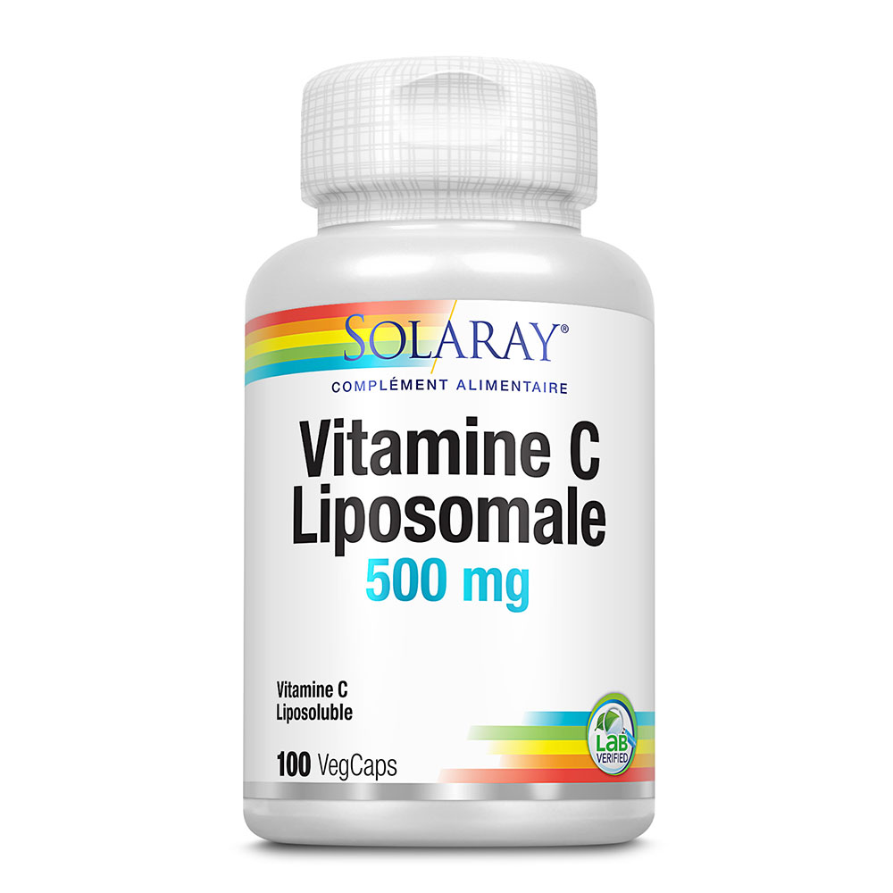 Solaray Vitamin C Liposomal 500 mg 100 vegetarian capsules