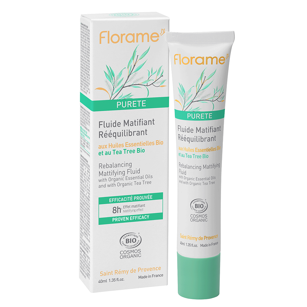 Florame Organic Rebalancing Mattifying Fluid Combination to oily skin 40ml