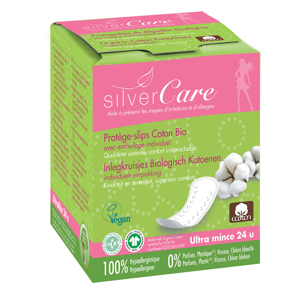 Silver Care Slip protector in organic cotton, individually wrapped x24