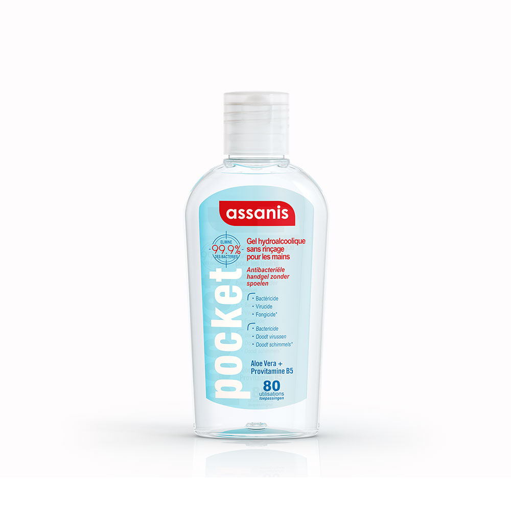 Assanis Pocket Pocket Antibacterial Gel Rinse-free 80ml