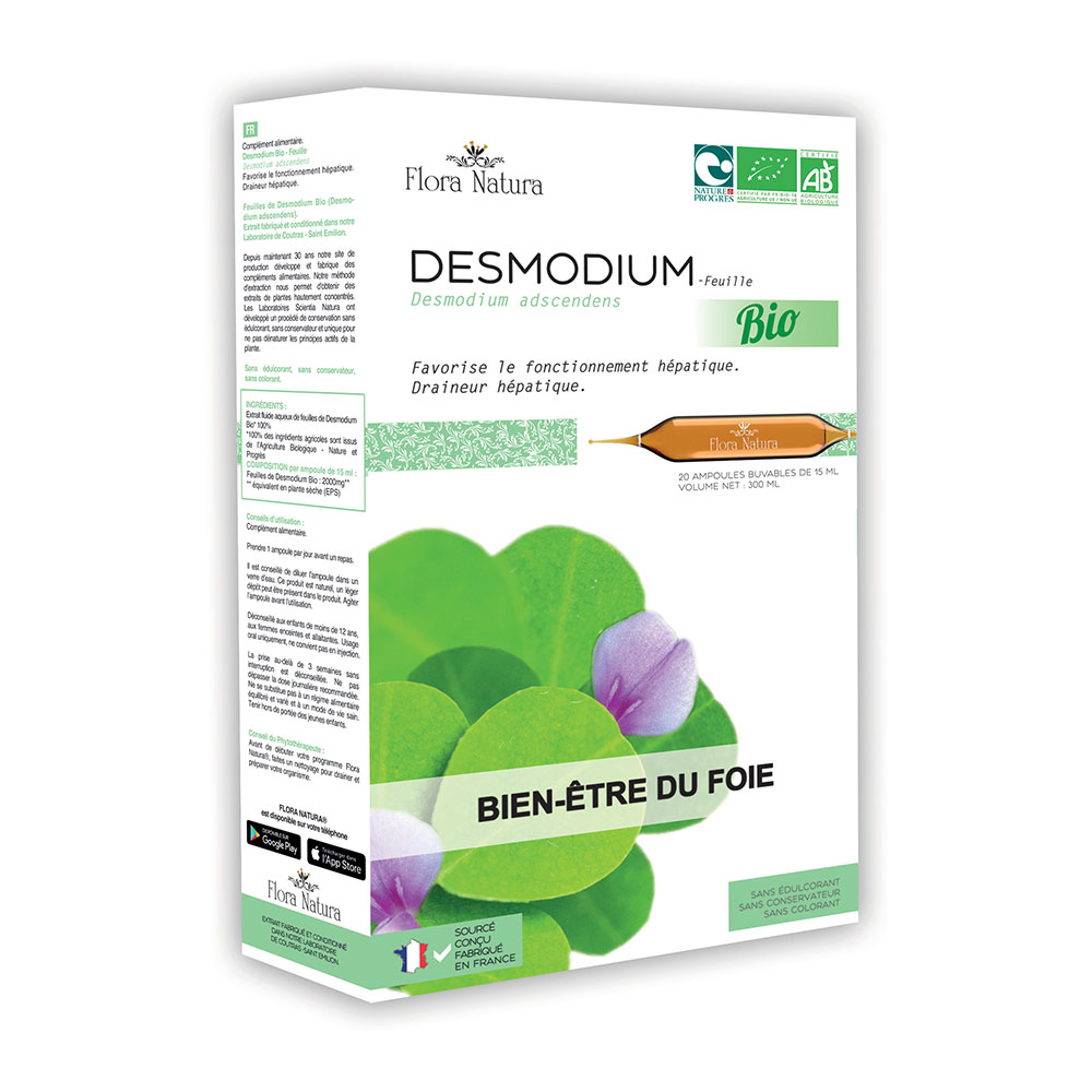 Flora Natura Desmodium Bioes Liver Well-being 20 ampulas