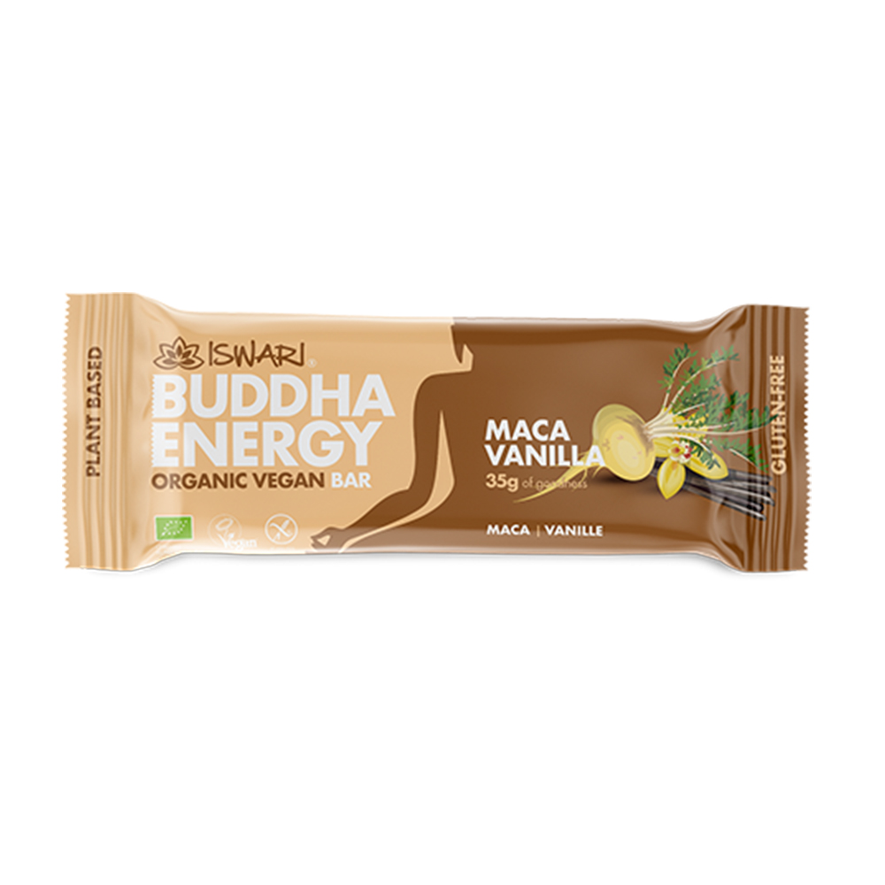 Iswari Energy bars Energy Buddha, Maca &amp; Vanilla Bioes 35g