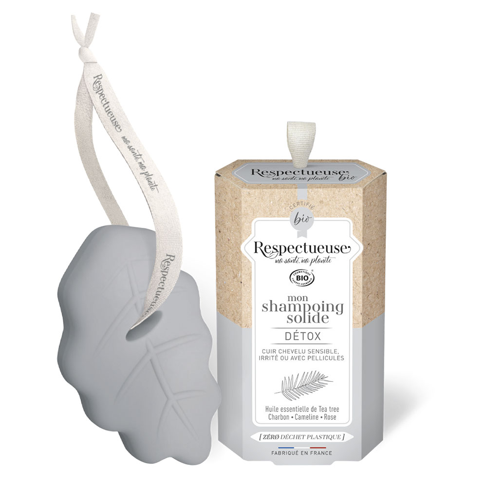 Respectueuse Solide Detox Bioes Shampoo Natural Tea Tree Perfumes 75g