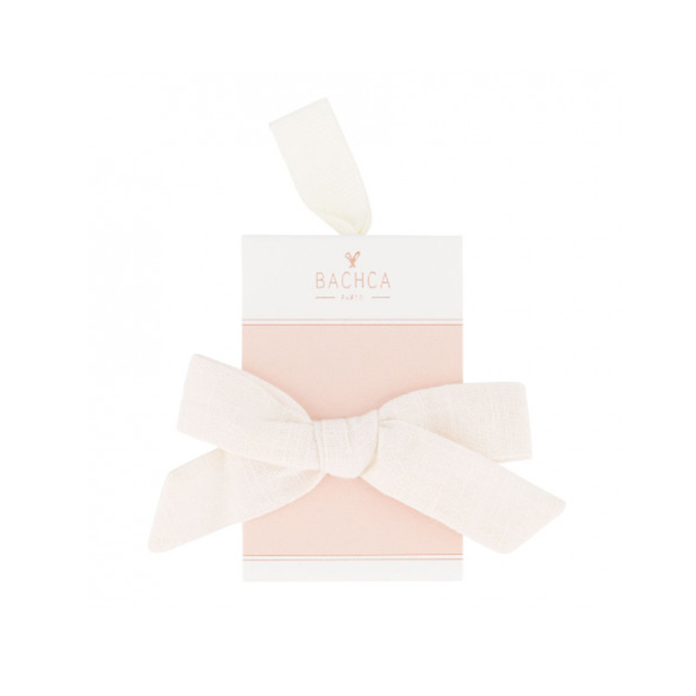 Bachca Crocodile hair clip with ecru bow