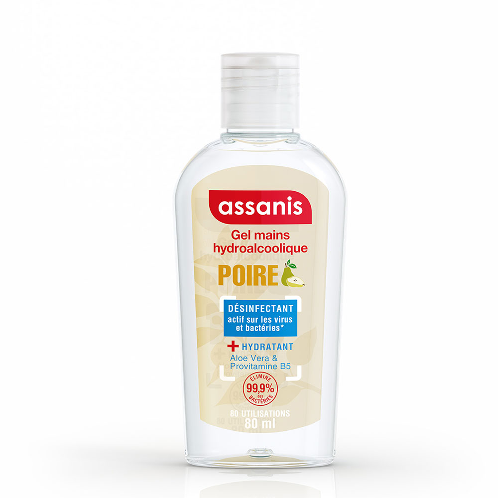 Assanis Perfumed Pocket Sanitizing Hand Gel Poire 80ml