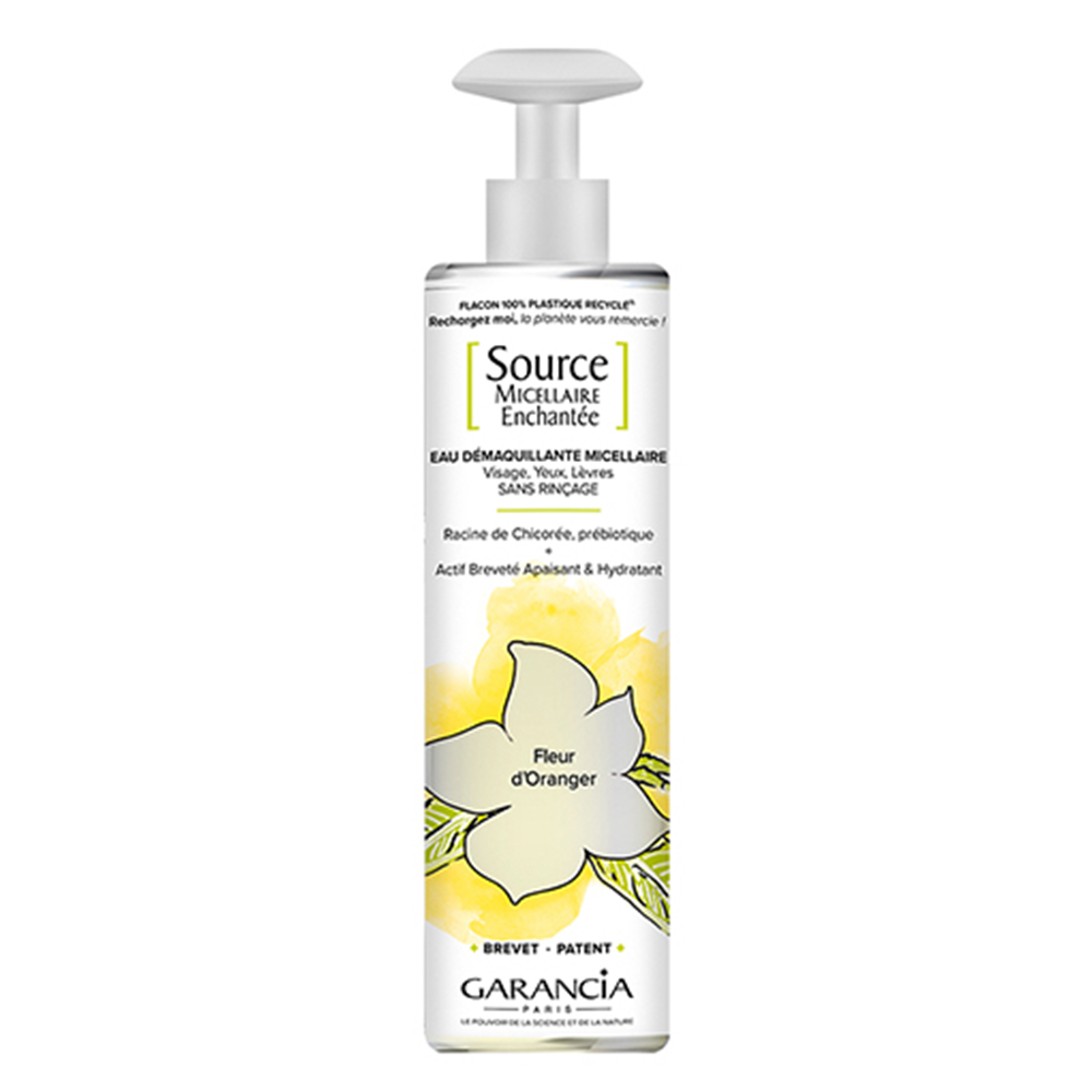 Garancia Micellar Water Source Micellaire Enchantée Fleur d'Oranger bottle 400ml
