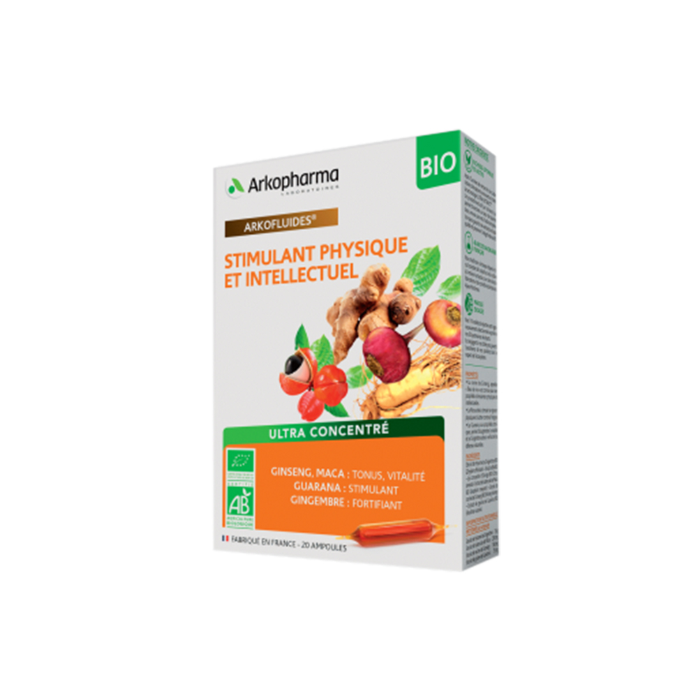 Arkopharma Arkofluides Arkofluids Organic Stimulating 20 Blisters 20 Ampoules
