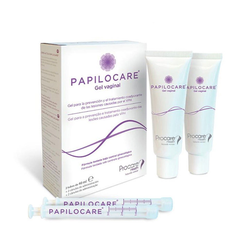 Procare Papilocare Vaginal gel 2 tubes with applicators 2 x 40 ml