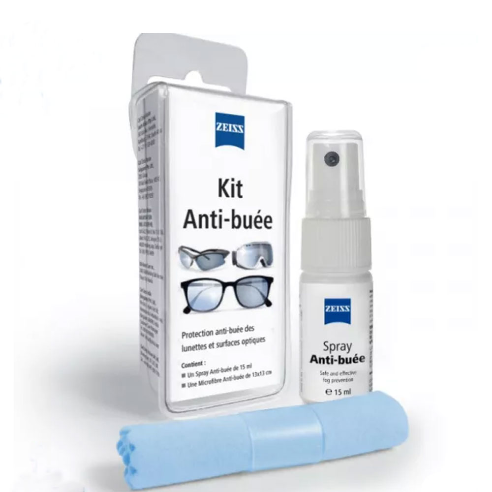 Zeiss Kit Anti-fog Microfibre cloth + Spray 15ml