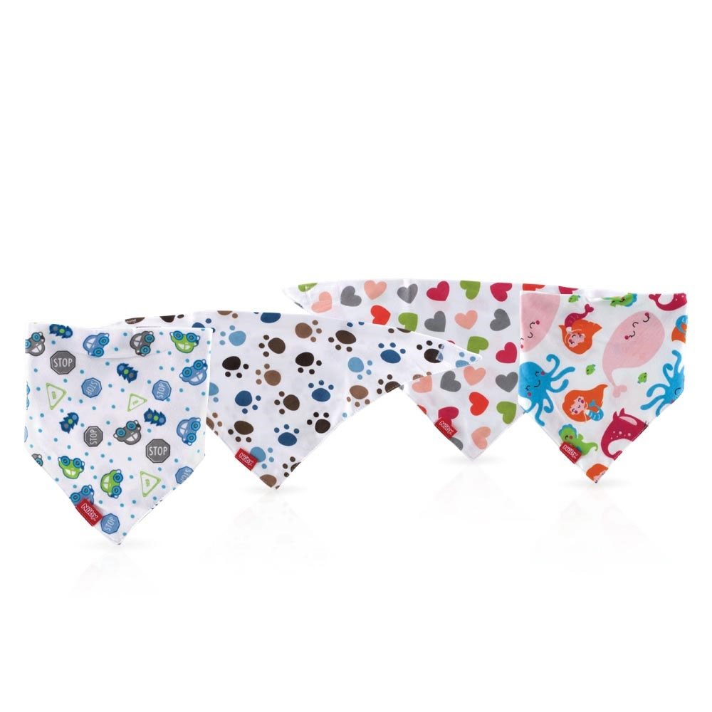 Nuby Reversible Bibs 0 Months Plus x2
