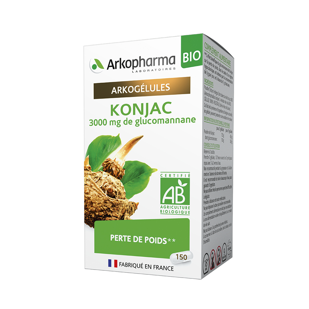 Arkopharma Arkocapsules Arkogelules Konjac 150 Capsules 150 gélules