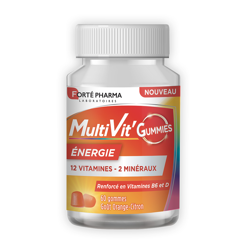 Forté Pharma MultiVit'4G Multivitamin and mineral gummies 60 chewing gums