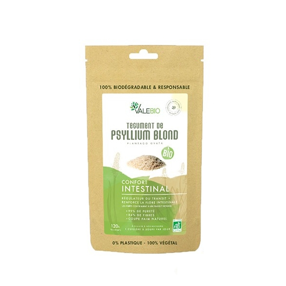 Valebio Organic Blond Psyllium Tegument 120g