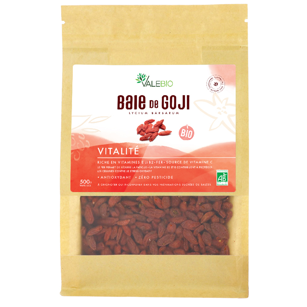 Valebio Organic Goji Berry Super Fruit 500g