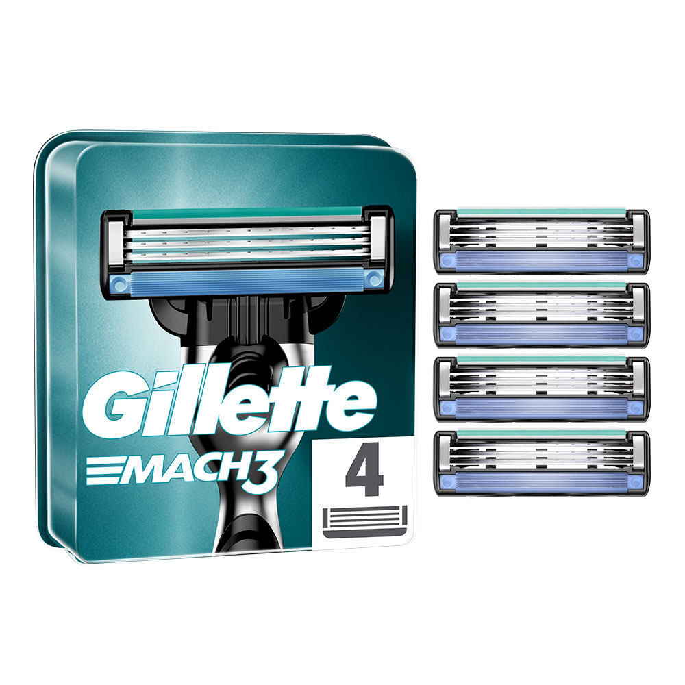 Gillette Mach 3 Razor Refills x4