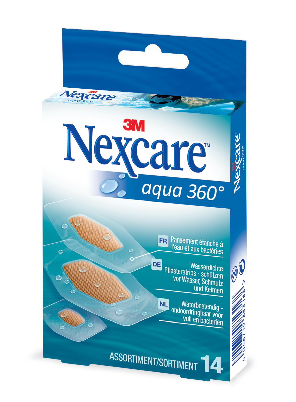 Nexcare Aqua 360° Plasters X14 Nexcare X14